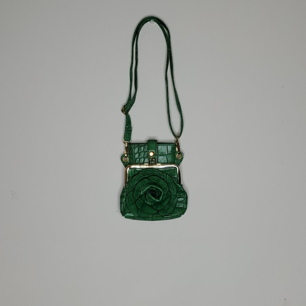 Unbranded Used Leather Floral Cut Out Purse